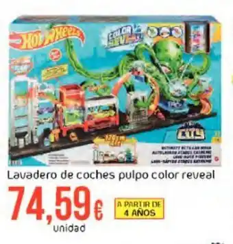 FROIZ Lavadero de coches pulpo color reveal oferta
