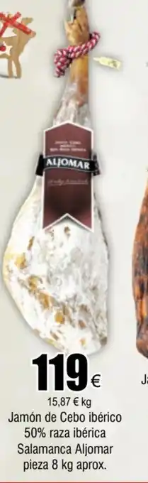 FROIZ Jamón de Cebo Ibérico 50% Raza Ibérica Salamanca Aljomar oferta