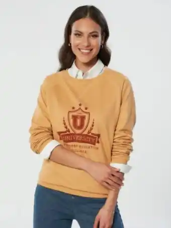 Venca Sudadera manga larga estampado college oferta