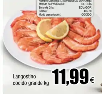 FROIZ Langostino Cocido Grande kg oferta