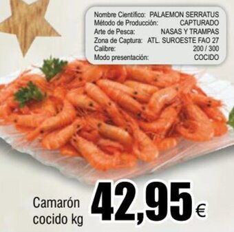 FROIZ Camarón Cocido kg oferta