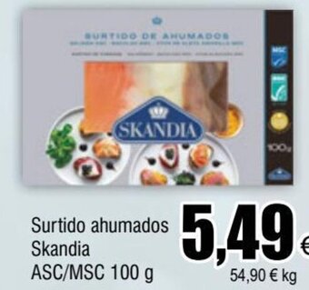 FROIZ Surtido Ahumados Skandia ASC/MSC 100 g oferta