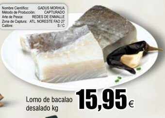FROIZ Lomo de Bacalao Desalado kg oferta