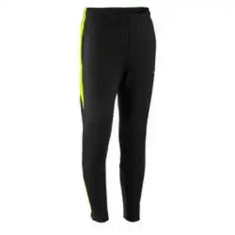 Decathlon Pantalón de fútbol niños kipsta viralto negro y amarillo fluo oferta