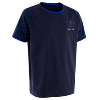 Decathlon Camiseta de fútbol francia niños kipsta f100 2022 azul oferta