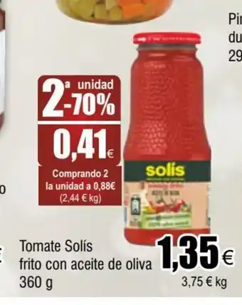 FROIZ Tomate Solis Frito Con Aceite De Oliva 360g oferta