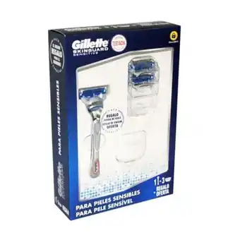 NutriTienda Skinguard sensitive maquinilla + 3 recambios + regalo oferta