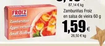 FROIZ Zamburiñas Froiz En Salsa De Vieira 60g oferta