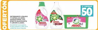 Supercor Ariel Detergente Líquido Y Cápsulas Sensaciones, OXI, Efecto Suavizante Y Lenor Classic oferta