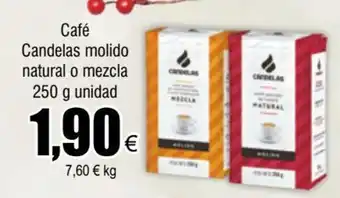 FROIZ Café Candelas Molido Natural o Mezcla 250g Unidad oferta