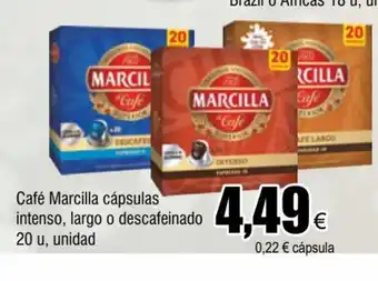 FROIZ Café Marcilla Cápsulas Intenso, Largo o Descafeinado 20u oferta