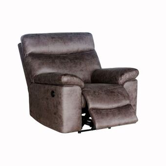 Centro Hogar Sanchez Sillón relax eléctrico tapizado en tela shara oferta