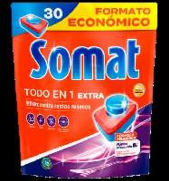 FROIZ Vajillas máquinas somat todo en 1 30 lavados oferta