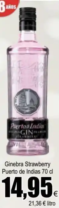 FROIZ Ginebra Strawberry Puerto De Indias 70cl oferta
