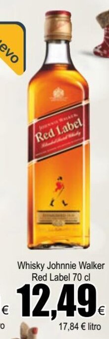 FROIZ Whisky Johnnie Walker Red Label 70cl oferta