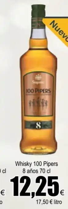 FROIZ Whisky 100 Pipers 8 Años 70cl oferta
