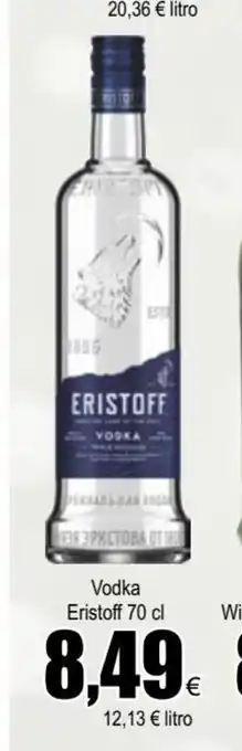 FROIZ Vodka Eristoff 70cl oferta