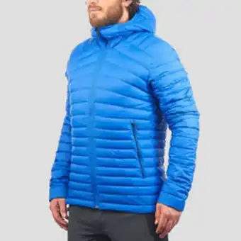 Decathlon Plumífero de montaña y trekking hombre forclaz trek100 azul oferta