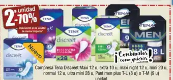 FROIZ Compresa Tena Discreet Maxi 12u oferta