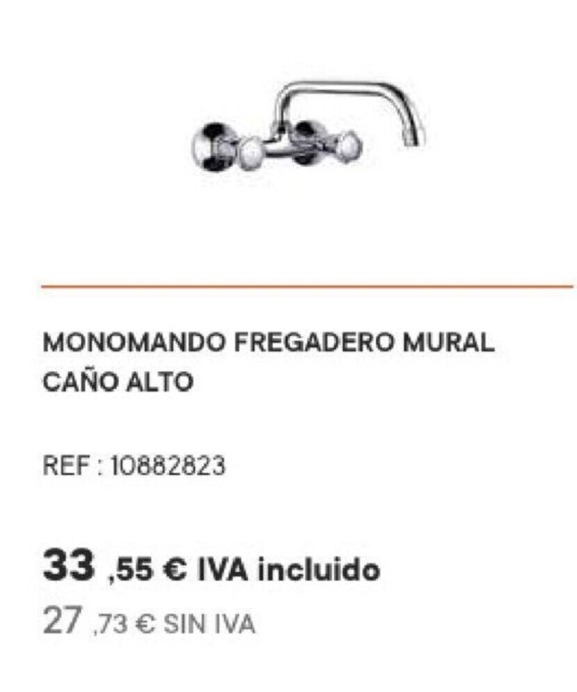 Grifo discount monomando bricomart