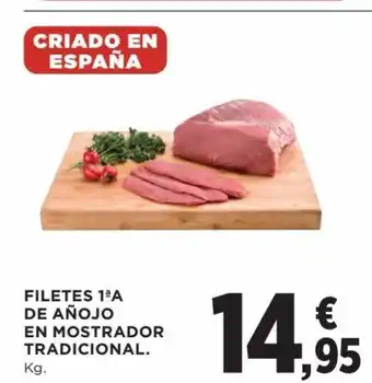 Hipercor Filetes 1a De Añojo En Mostrador Tradicional oferta