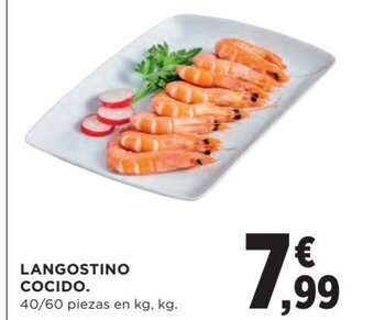 Hipercor Langostino Cocido oferta