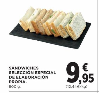 Hipercor Sándwiches Selección Especial De Elaboración Propia oferta