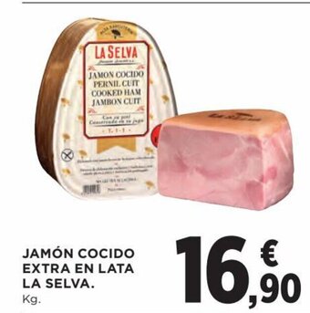 Hipercor Jamón Cocido Extra En Lata La Selva oferta