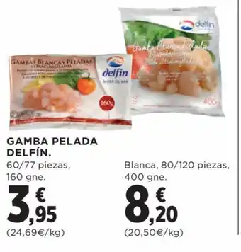 Hipercor Gamba Pelada Delfín oferta