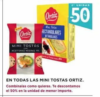 Hipercor Todas Las Mini Tostas Ortiz oferta