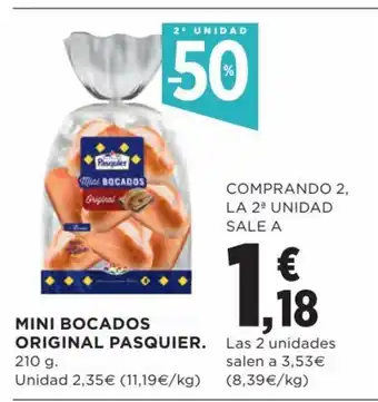 Hipercor Mini Bocados Original Pasquier oferta
