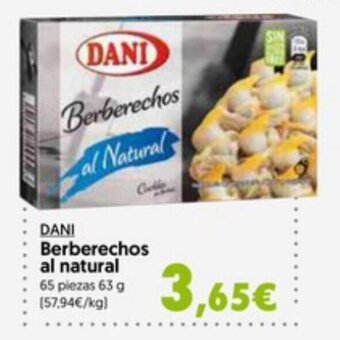 Hiper Usera Dani Berberechos al Natural oferta