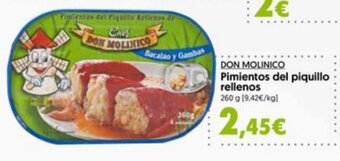 Hiper Usera Don Molinico Pimientos del Piquillo Rellenos oferta
