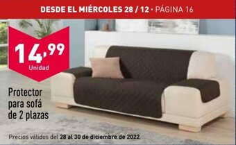 ALDI Protector para sofá de 2 plazas oferta