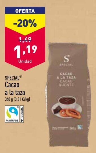 ALDI Special Cacao a la taza oferta