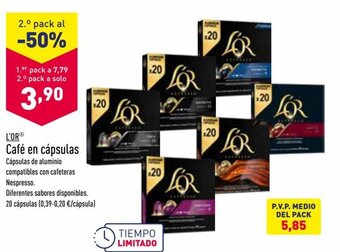 ALDI L'Or Café en cápsulas oferta
