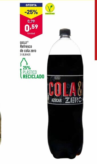 ALDI Quelly Refresco de cola zero oferta