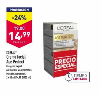 ALDI L'Oreal Crema facial Age Perfect oferta
