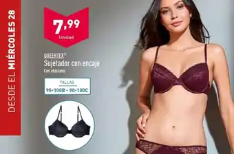 ALDI Queentex Sujetador con encaje oferta