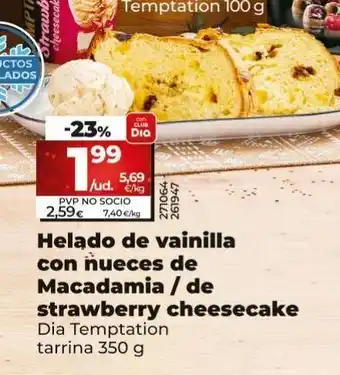 Maxi Dia Helado de vainilla dia oferta