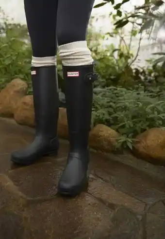 Zalando Original tall vegan - botas de agua - black oferta
