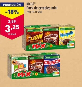 ALDI Pack De Cereales Mini oferta