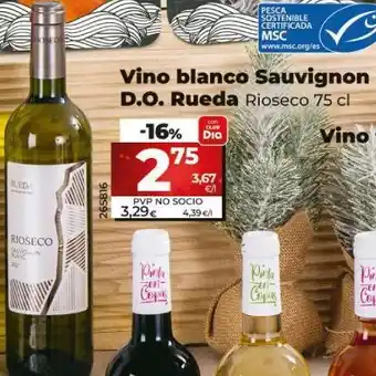 Dia Vino blanco sauvignon oferta