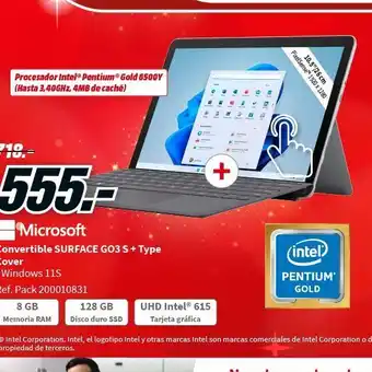 MediaMarkt Portátil convertible surface oferta