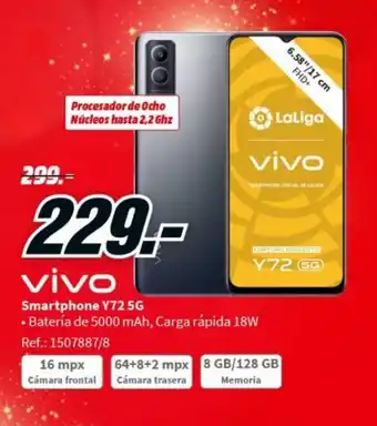 MediaMarkt Smartphone Y72 5G VIVO oferta