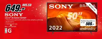 MediaMarkt LED 50" 4K KD50X73KPAEP SONY oferta