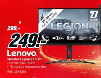 MediaMarkt Monitor legion Y27-30 LENOVO oferta