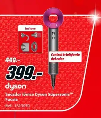 MediaMarkt Secador iónico dyson supersonic fucsia oferta