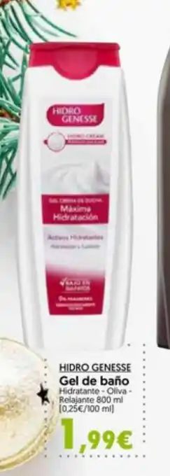 Gel de baño HIDROGENESSE