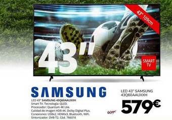 Conforama Samsung Led 43 43Q60AAUXXH oferta